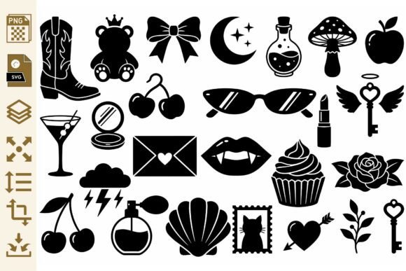 Download Aesthetic Gothic Clipart Set - Premium Resources