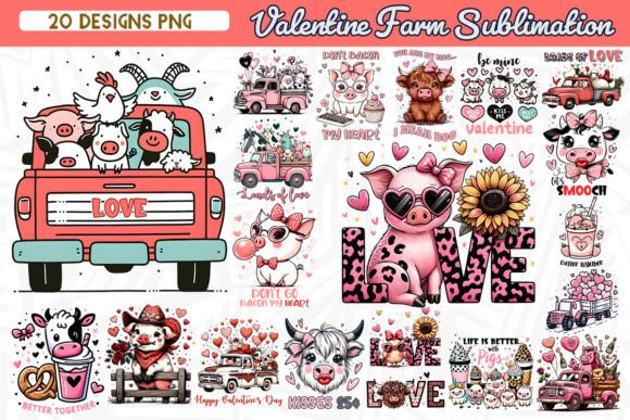 Download Valentine Farm Sublimation Bundle - Valentine Collection