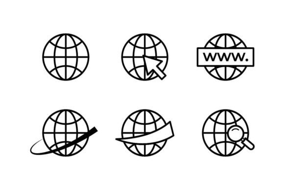 Download Set of Website Icon in Line Style - Icon Collection