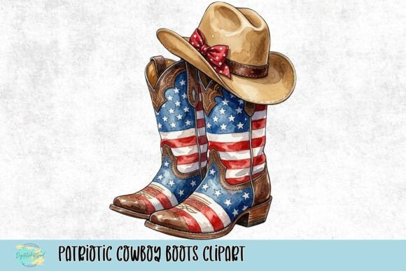 Download Patriotic Cowboy Boots Clipart - Cowboy boots clipart Collection