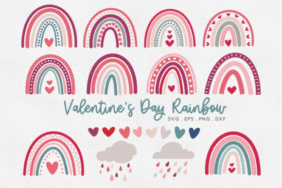 Download Valentine's Day Boho Rainbow&nbsp; - Valentine Collection