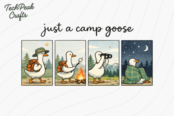 Download Camp Goose Camping Shirt PNG - Camp Collection