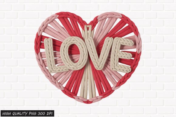 Download Rope Heart LOVE Valentine PNG File - Valentine Collection