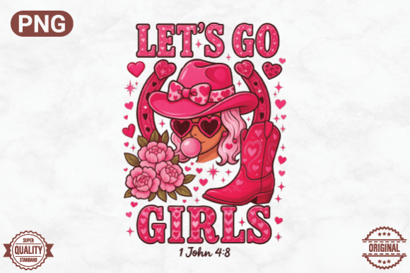 Download Let’s Go Girls Western Valentine Clipart - Valentine Collection