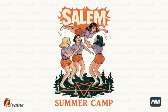 Download Retro Summerween PNG Salem Summer Camp - Camp Collection
