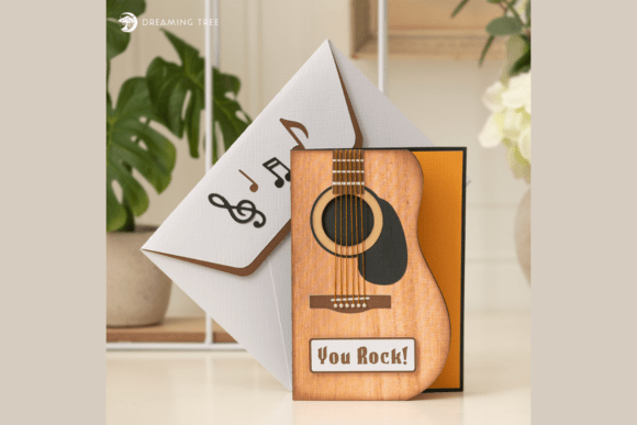 Download Guitar Pop Up Card SVG - Guitar Collection