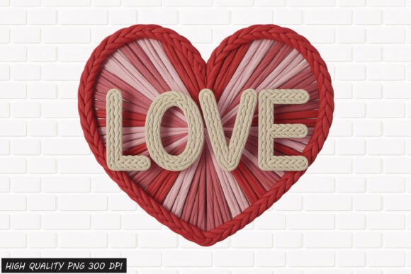 Download Rope Heart LOVE Valentine PNG File - Valentine Collection