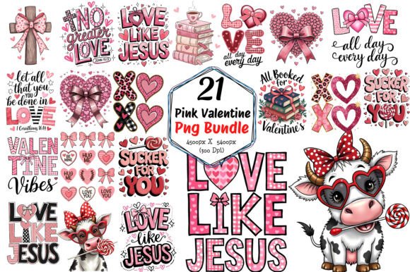 Download Pink Valentine Png Bundle - Valentine Collection