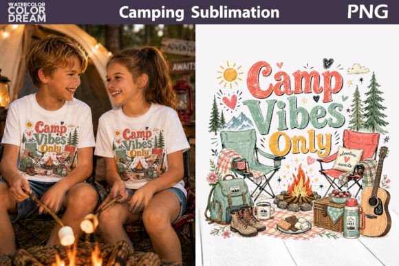 Download Camp Vibes Only Camping T Shirt - Camp Collection