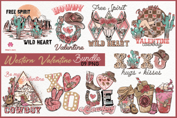 Download Western Valentines Day Bundle - Valentine Collection