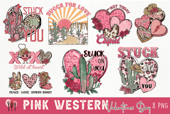 Download Pink Western Valentines Day Bundle - Valentine Collection