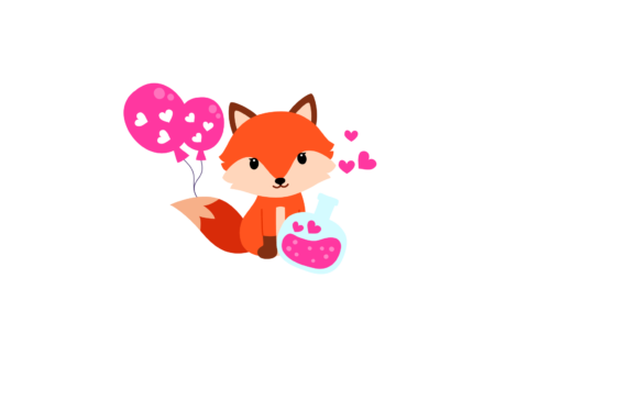Download Baby Fox Cute Valentine &amp; Love Potion - Valentine Collection