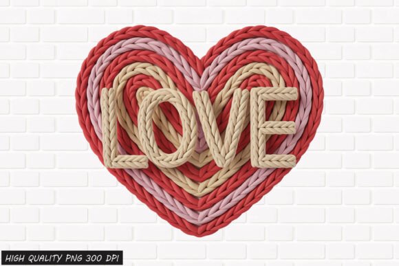 Download Rope Heart LOVE Valentine PNG File - Valentine Collection