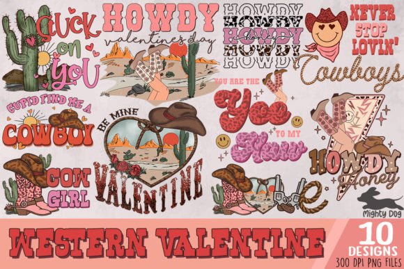 Download Western Valentine's Day Bundle Graphic - Valentine Collection