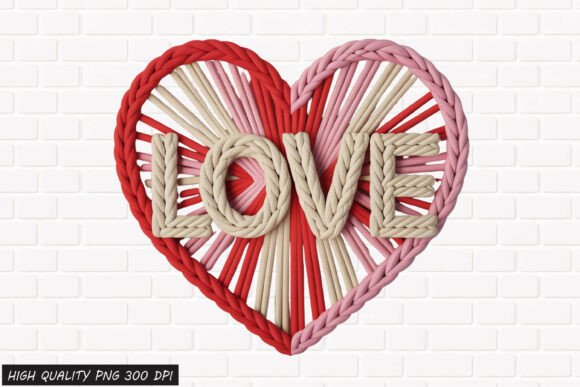 Download Rope Heart LOVE Valentine PNG File - Valentine Collection