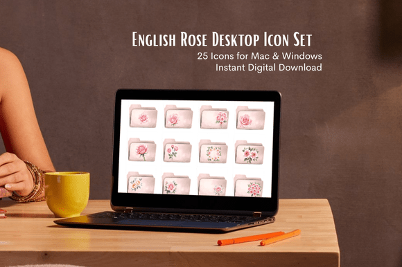 Download English Rose Desktop Icon Set - Icon Collection