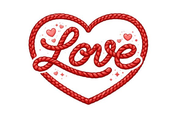 Download Rope Heart Love Valentine Typography - Valentine Collection