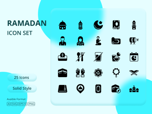 Download Ramadan Icon Set with Solid Style - Icon Collection