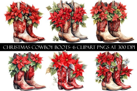 Download Christmas Cowboy Boots Clipart - Cowboy boots clipart Collection