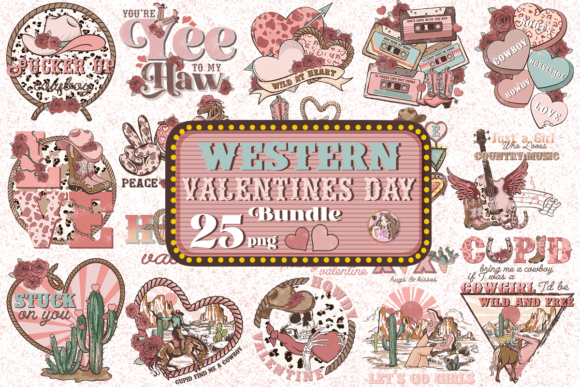 Download Western Valentines Day Bundle - Valentine Collection