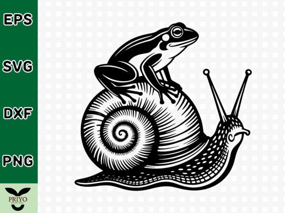 Download Frog Riding on Snail Shell SVG - Snail Collection